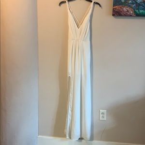 Beautiful white spaghetti strap maxi dress